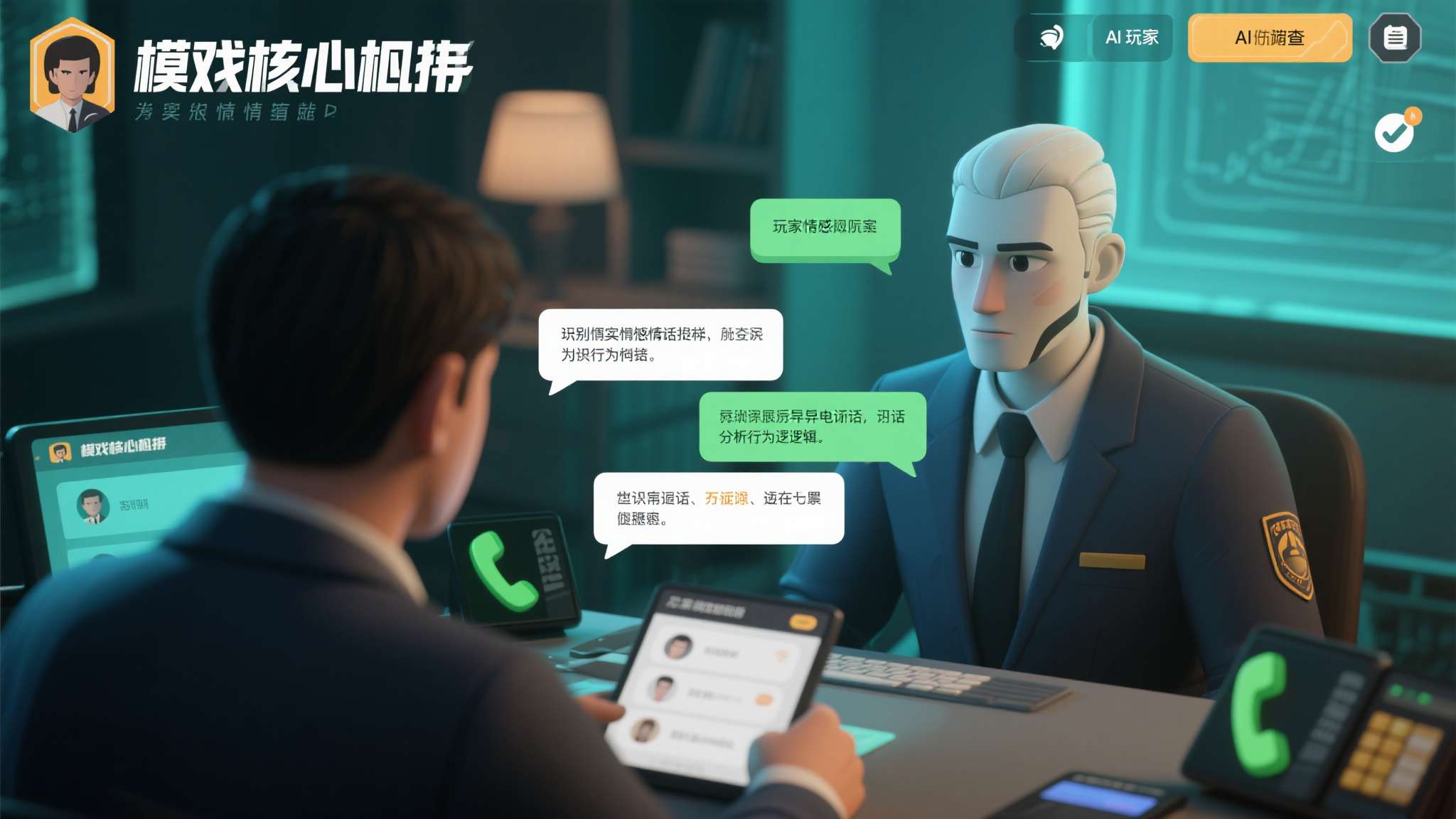 《情感反诈模拟器》登陆主机平台!更新繁体中文支持 游戏的核心机制围绕模拟真实情感诈骗场景展开。玩家将扮演受害者或调查员,在与AI角